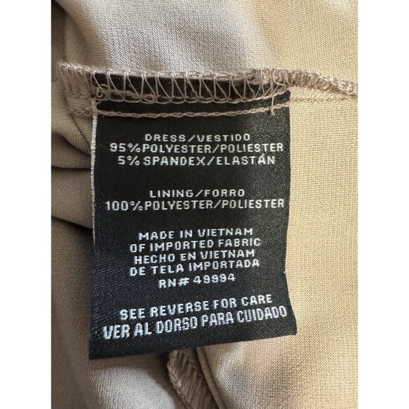 R & M RICHARDS PM Taupe Brown Jacket Dress Shimmer Wedding Party Cruise NEW - Picture 16 of 16